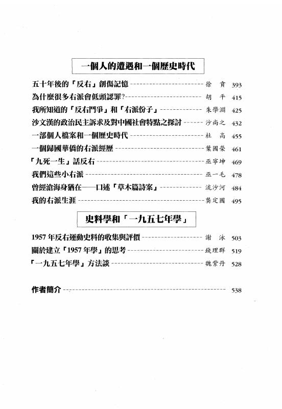 五十年后重评反右：中国当代知识分子的命运-丁抒主编-田園書屋-2007_06